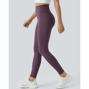 Halara UltraSculpt High Waisted Tummy Control 7/8 Leggings Purple XL Athleisure